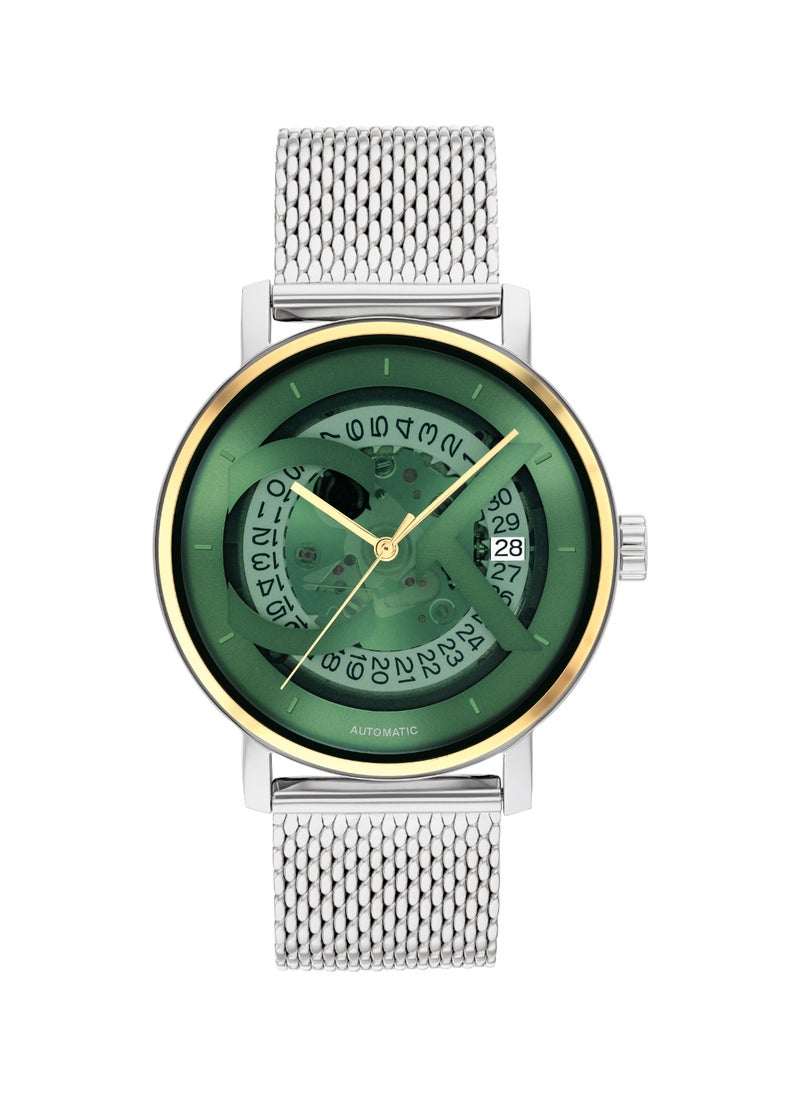 CALVIN KLEIN Round Analog Unisex'S Green Case Watch - 25300005  - Image 1