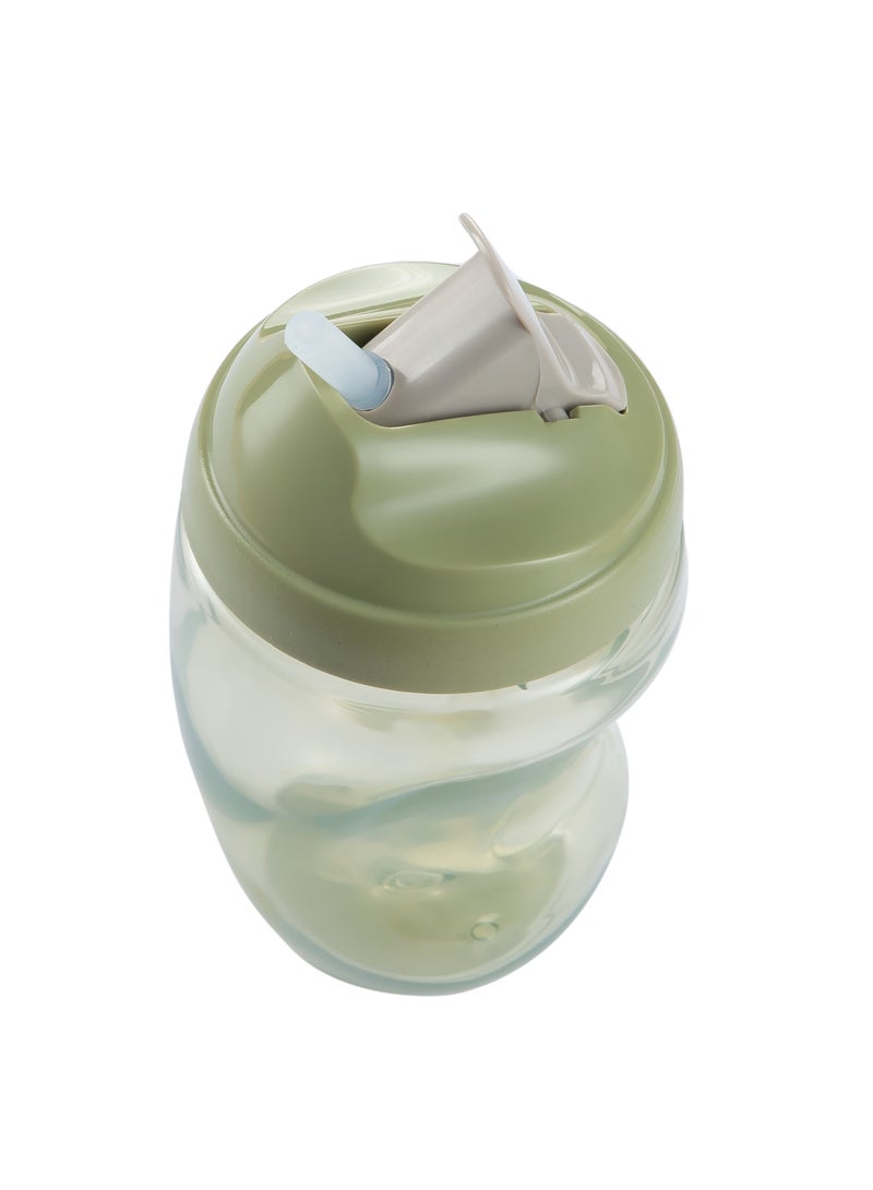 260ml Toddler Sippy Cup with Straw and Slide Lid – Leak-Proof Training Cup for Babies 12+ Months, BPA-Free, Dishwasher & Microwave Safe, Bright Colors  - Image 1