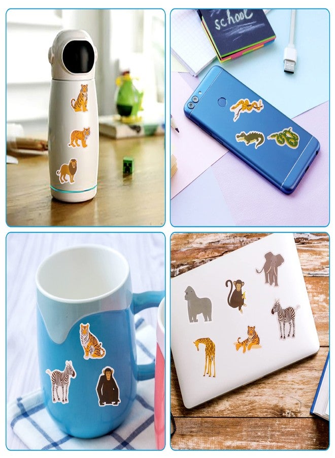 Cleverplay 100 Pack Jungle Safari Zoo Animal Stickers, Jungle Party Favors, Party Decorations - Image 4