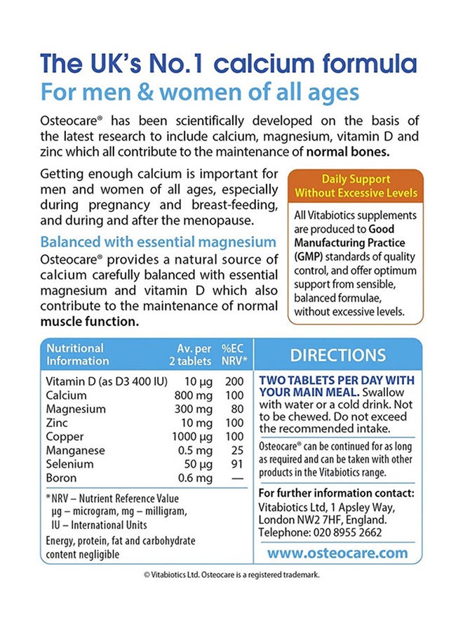 فيتابيوتيكس اوستيوكير 30 قرص - Image 3