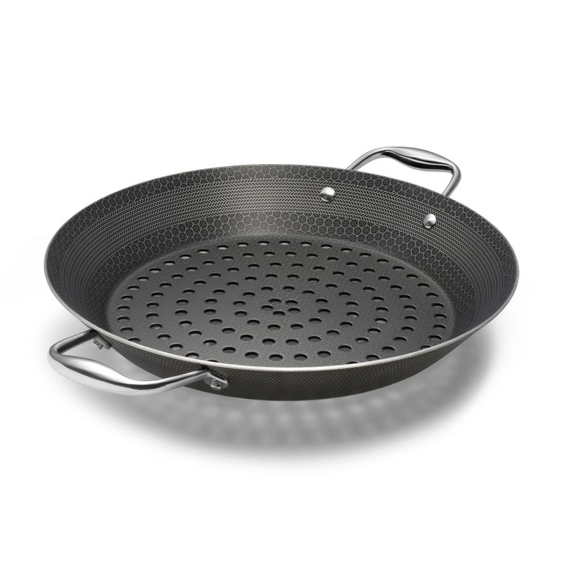 HexClad Hybrid Nonstick BBQ Grill Pan DishwasherFriendly BBQ and OvenSafe Up to 900F