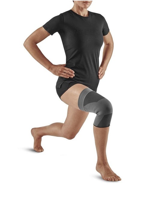 Mid Support Knee Sleeve, Grey, Unisex, L