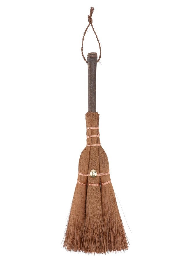 VOSAREA 1pc Handmade Mini Coconut Palm Broom Tea Ceremony Brush - Mini Whisk Broom for Sweeping Indoor Spaces - for Bonsai Care and Delicate Cleaning - Image 1