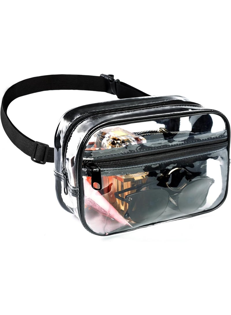 Clear Fanny Pack for Stadium Events - Clear Bag for Women Men | Lightweight Waist Pack for Concerts, Sports Games Day & Travel | Stadium Approved Transparent Bag - Image 1