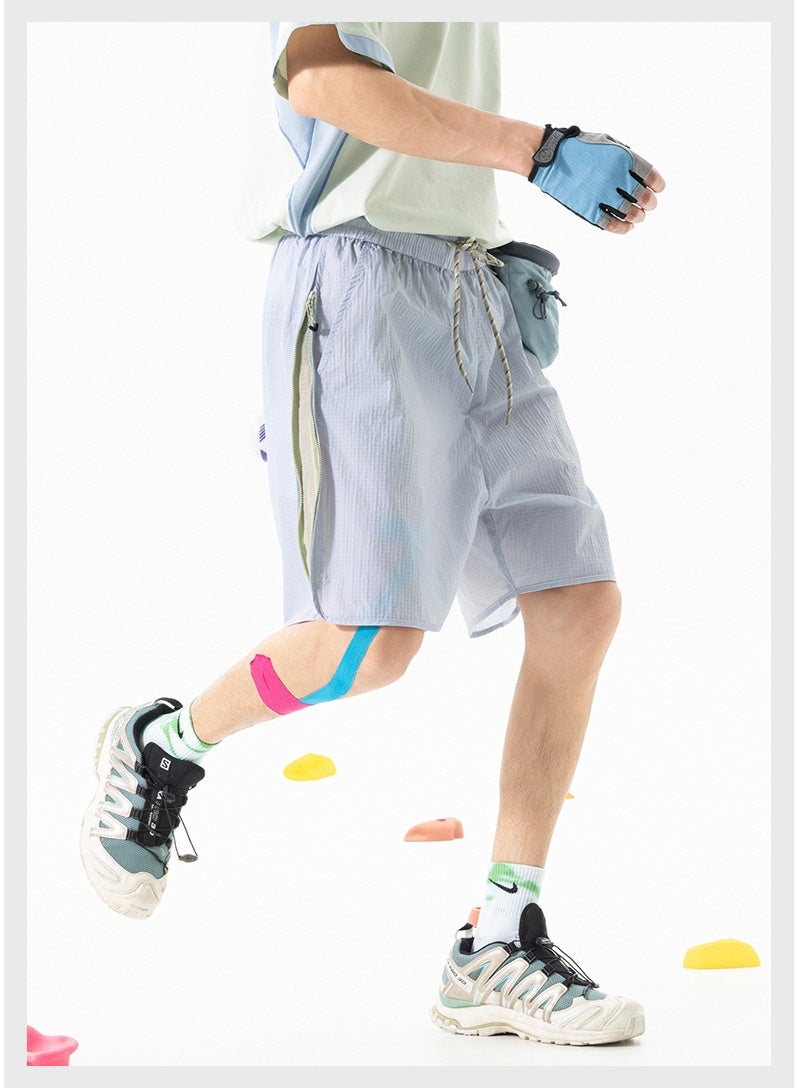 Izexx Men's Quick-Dry Workout Shorts with Pockets - Durable Lightweight Outdoor Hiking Cargo Beach Shorts for Summer - Image 2