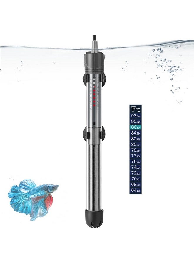 HITOP 50W 100W 300W Adjustable Aquarium Heater, Submersible Fish Tank Heater Thermostat with Suction Cup (300W) - Image 1