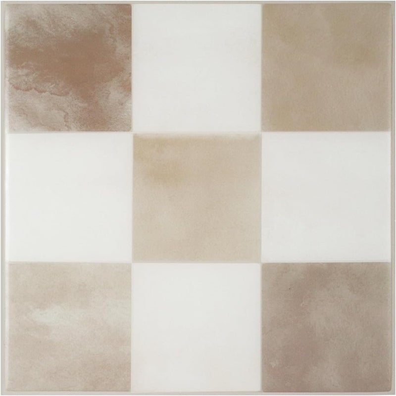 Smart Tiles بلاط سمارت تايلز () قابل للتقشير واللصق لتغطية الجدران الخلفية - 5 أوراق بمقاس 7.66" × 7.66" - بلاط خلفي ثلاثي الأبعاد قابل للتقشير واللصق للاستخدام في المطبخ والحمام وتزيين الجدران، رقم المنتج: SM1262S - Image 1