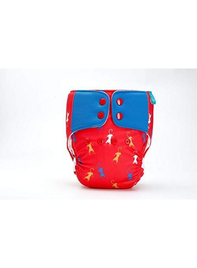 Bumberry Baby Pocket Diaper 2.0 Waterproof Reusable Adjustable Cloth Diaper With Leg Gusset Wet Free Lining & 2 Extra Long Wet Free Inserts(6 36 Months Catscape) - Image 3
