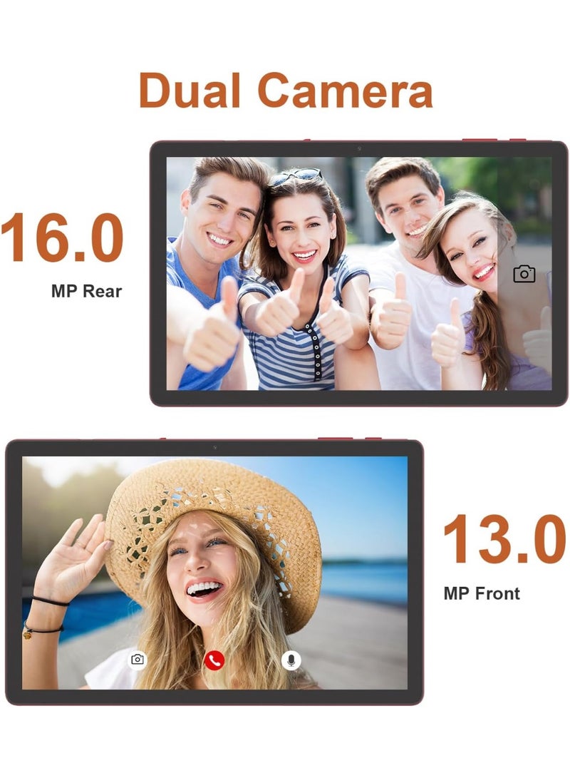 REBENUO CM10016plus Tablet 10.36 Inch , WIFI Android Tablet Pc with 8GB+1TB, 2K Screen Educational Tablet with keyboard and Pen  red - Image 4