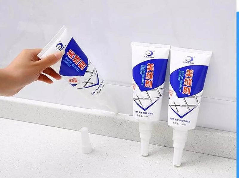 Generic Waterproof Tiles Gap Filler Sealant for Bathroom Kitchen Balcony Terrace Multipurpose Sealant 180ml Pack of 1 White  - Image 5