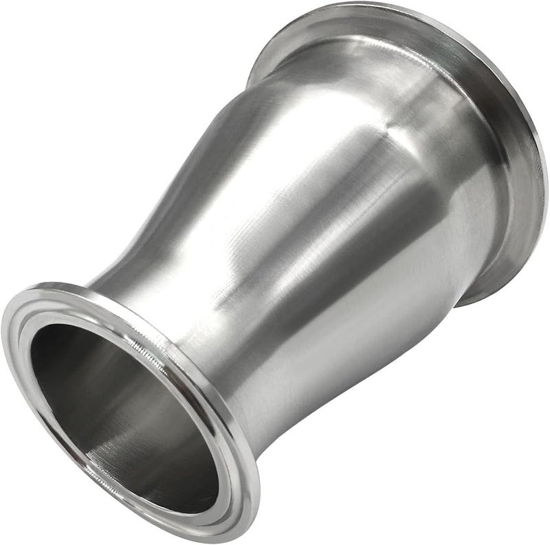 beduan Reducer Tri Clamp Ferrule Stainless Steel 304 Sanitary Fitting 2.5" Tube OD to 2" Tube OD (Pack of 1) - Image 1