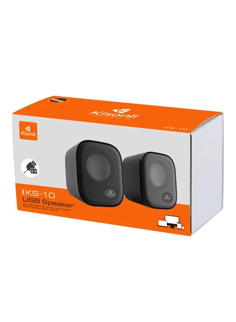 Kisonli Real sound small usb speakers 2inch  KS-10 - Image 2