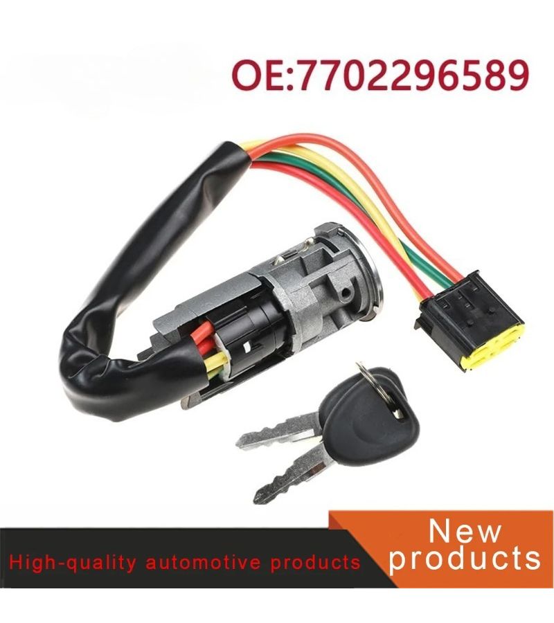 Ignition Lock Cylinder And Key Switch For Renault Dacia 7701471098 Two Keys - Image 5