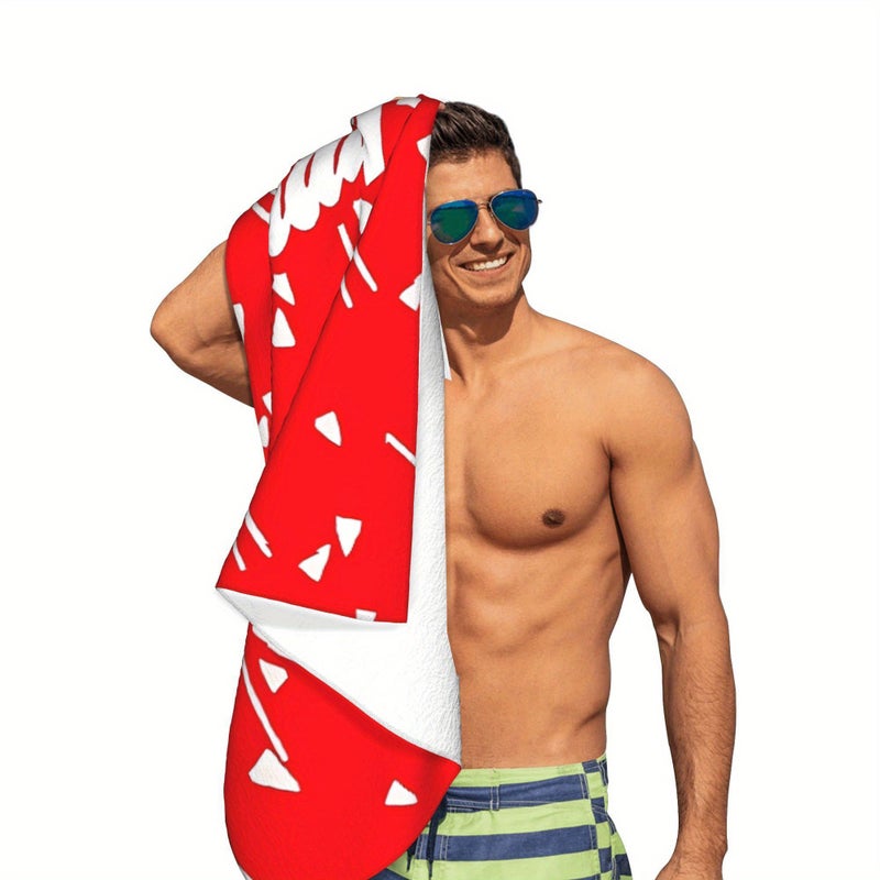 Multicolored One Size Soft Polyester Swim Towel For Summer Travel Shower And Beach Use - Image 5