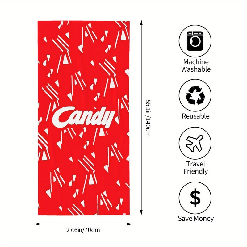 Multicolored One Size Soft Polyester Swim Towel For Summer Travel Shower And Beach Use - Image 4
