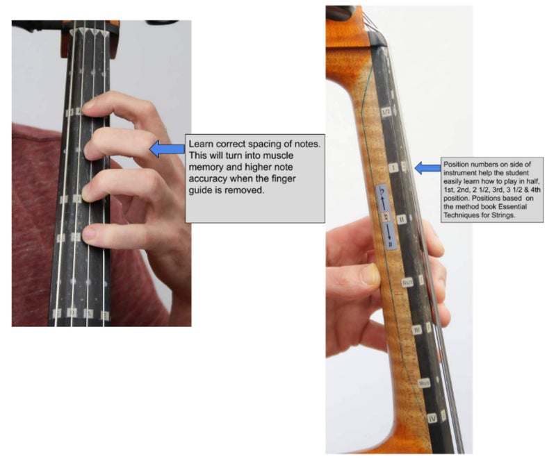 FFG NOTE THE DIFFERENCE Fantastic Finger Guide for Cellos - Music Accessories for String Instruments, Fingerboard and Fretboard Stickers for Learning All Notes, Learn to Play Cello, 4/4 Size - Image 5