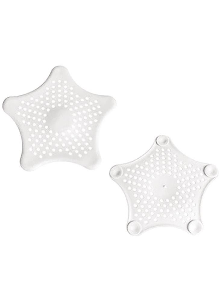 MARGOUN 20-Piece Kitchen Sink Strainer Filter Star Silicone Drain Cap Bathroom Floor Hair Catcher Anti Clogging Shower Drain Cover For Kitchen Bathroom Tub White  - Image 4