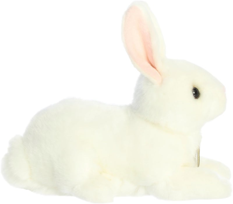 Aurora® Realistic Miyoni® American White Rabbit Stuffed Animal - Lifelike Detail - Cherished Companionship - 8 Inches - Image 4