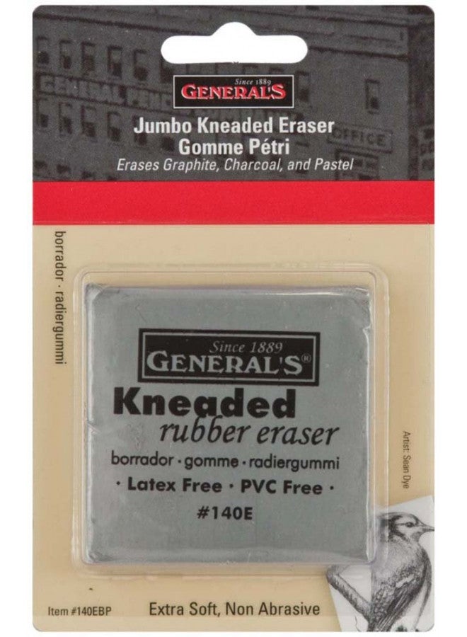 General's General Pencil Jumbo Grey Kneaded Eraser Multicolor