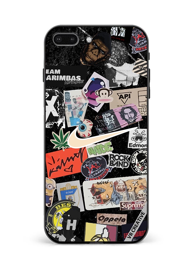 VR CREATIVE Protective Case Cover For Apple iPhone 7 Plus/8 Plus Nike Stickers Design Multicolour - Image 1