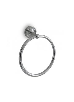 F.lli Frattini Round Towel Holder Accroy 20×7 cm-Silver 