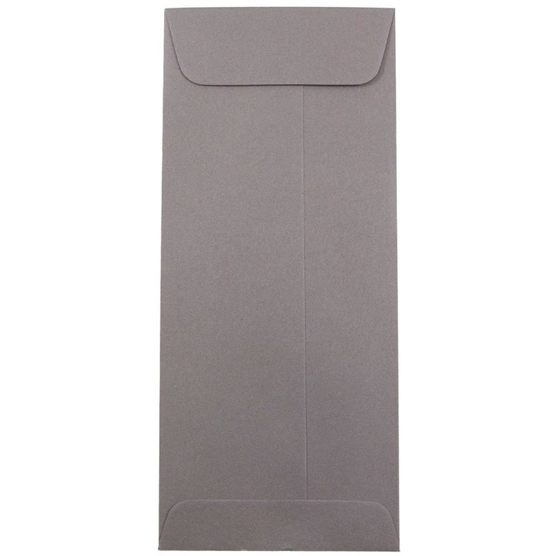 JAM PAPER 10 Policy Business Premium Envelopes 4 18 x 9 12 Dark Grey 50Pack