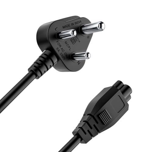 Portronics Konnect G3 350W Laptop Power Cable, 3 Pin Type Connector, 350W Max Load Capacity, 1.2M Length(Black) - Image 4