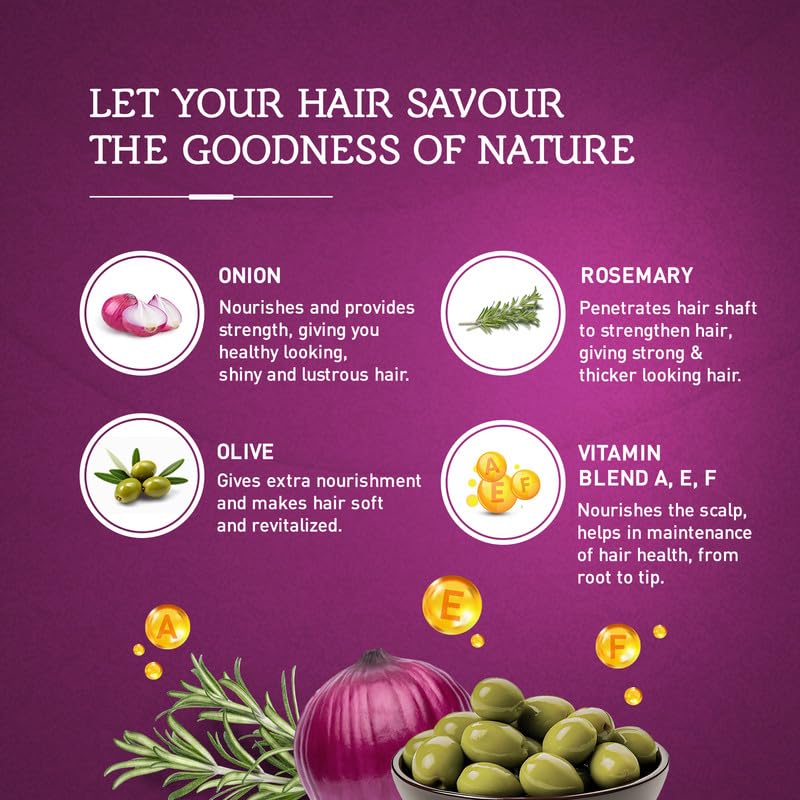 Vatika Naturals Multivitamin Hair Oil - Nourishing Formula for Healthy, Lustrous Hair - Strengthens Revitalizes & Promotes Stronger Hair - 100% Natural Oil Extract - Enriched with Red Onion - (300 ML) - Image 4