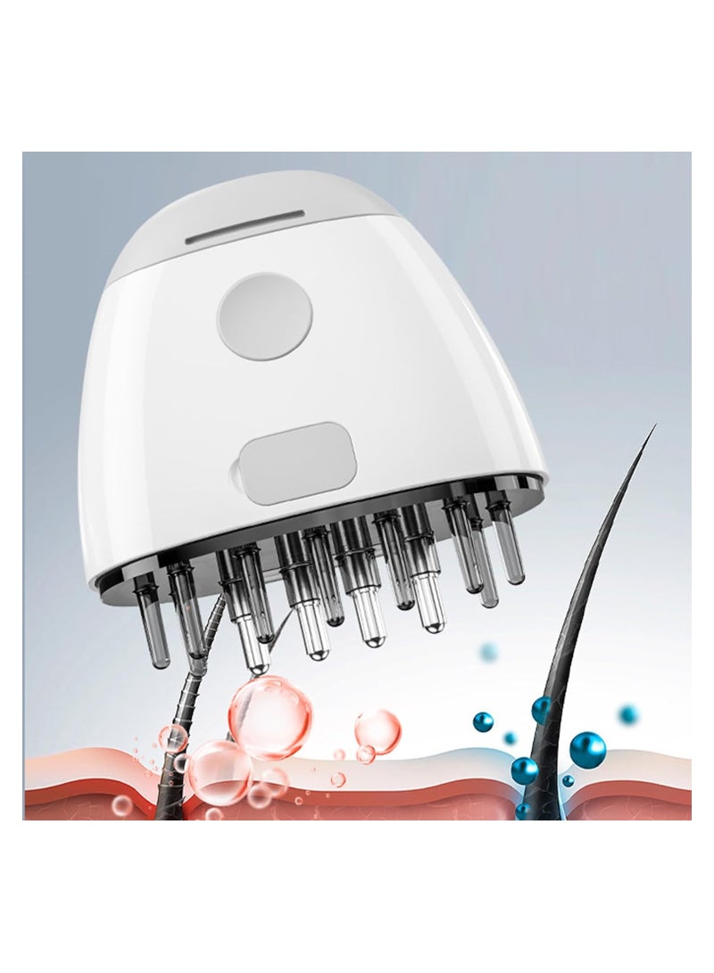 SOLARAE Hair Oil Applicator and Scalp Massager with High Vibration, Red Light Scalp Oil Applicator, for Hair Treatment Growth Medicine Fluid Essential Oil Serum, Scalp Massager, Smooth Root Comb Applicator - Image 2