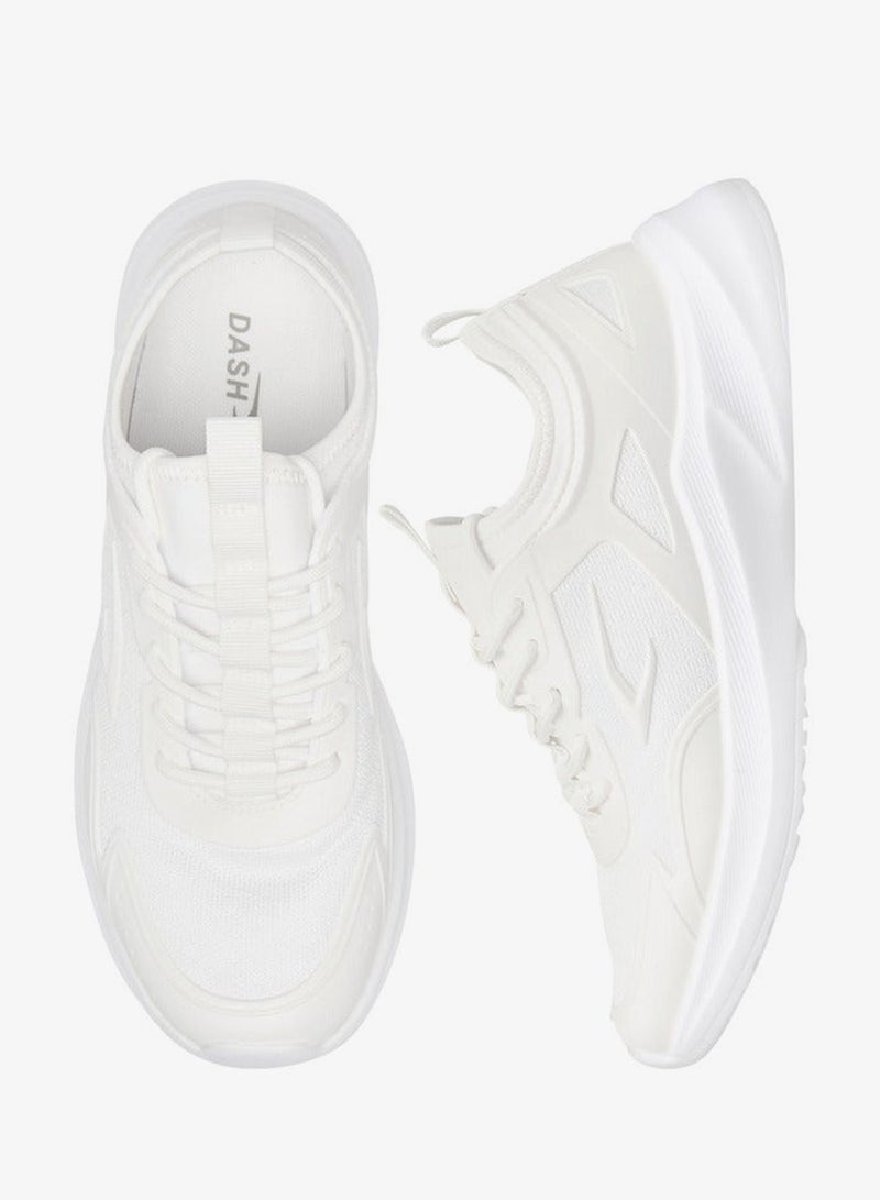Dash Women Panelled Sports Shoes with Lace-Up Closure - Image 1