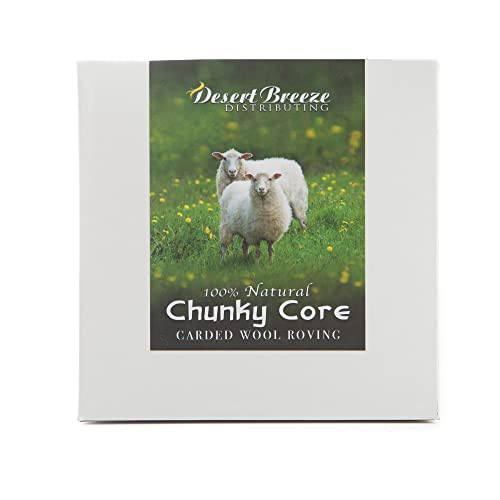Desert Breeze Distributing 100% Chunky Core Wool, Maori, Carded Roving, Un-Dyed, 4 OZ Maori, Made in Italy, Core Wool for Needle Felting, Stuffing, 27 Micron - Image 4