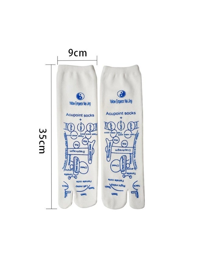 Foot Reflexology Massage Socks with Acupoint Chart and Foot Sole Meridian Massage Pen(Resin Material), Relieve Foot Fatigue and Improve Circulation, Ideal for People with Long Hours of Standing or Walking - Image 4