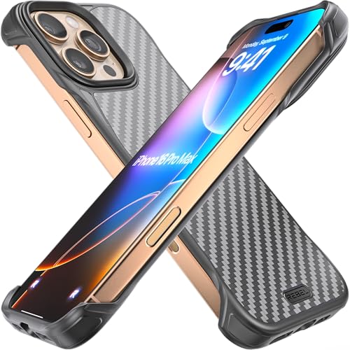 REBEL Case for iPhone 16 Pro Max [Flex Series] Exposed Sides for Comfort, Aramid Fiber, Strong MagSafe Compatible, Shockproof, Metal Lens, Protective Frameless Design, 6.9 Inch Phone 2024 (Flex) - Image 1
