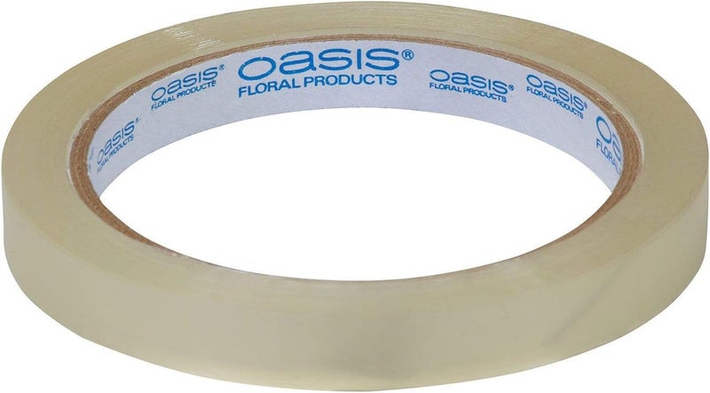 Oasis 1/2 Inch Clear Floral Tape - 60 Yards Roll for Arts and Crafts