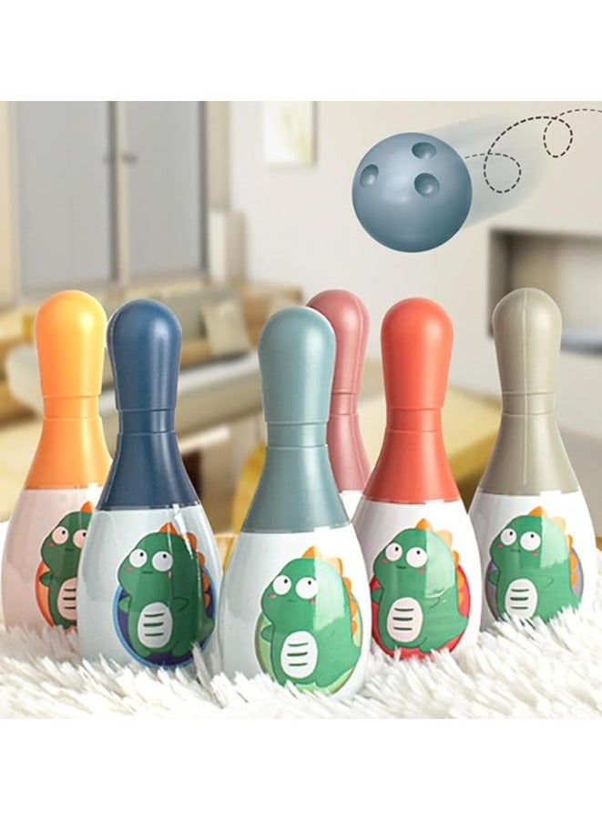 Kids Bowling game Set, Educational Mini Bowling Set, Indoor Outdoor Games Set for Family Games Educational Toy ,Mini Bowling Set with 6 Bowling Pins and 2 Balls for Boys Girls - Image 3