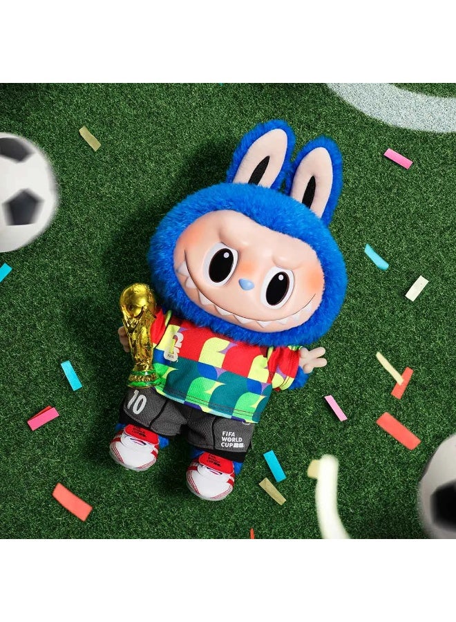 بوب مارت THE Monsters × FIFA Series - Catch the Win Big Plush Doll, Official FIFA x Labubu World Cup 2026 Collab, 38cm height, Rare Limited Edition - Image 4