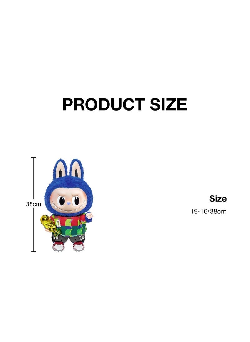 بوب مارت THE Monsters × FIFA Series - Catch the Win Big Plush Doll, Official FIFA x Labubu World Cup 2026 Collab, 38cm height, Rare Limited Edition - Image 3