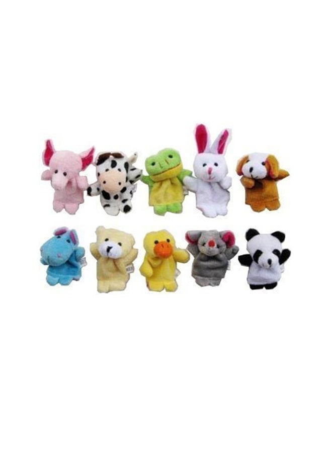 Image 10-Piece Plush Animal Finger Puppets - Image 1
