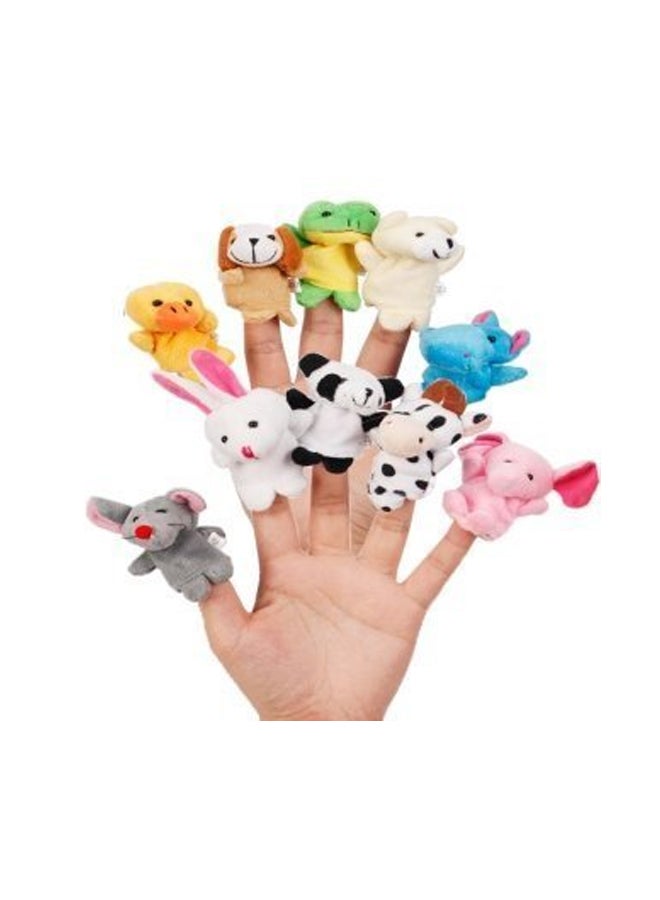 Image 10-Piece Plush Animal Finger Puppets - Image 2