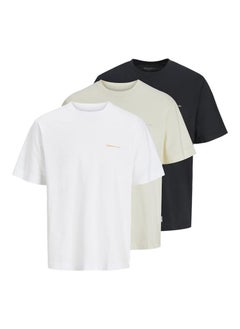 JACK & JONES JORPAROS EASTERSKETCH TEE SS CREW 3PK MP  - Image 1
