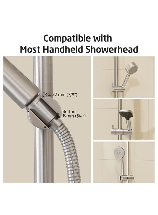 Kes Shower Riser Rail Stainless Steel, Slider With Adjustable Head Holder Wall Mounted Brushed Finish 78Cm, F209S78-Bs - Image 3