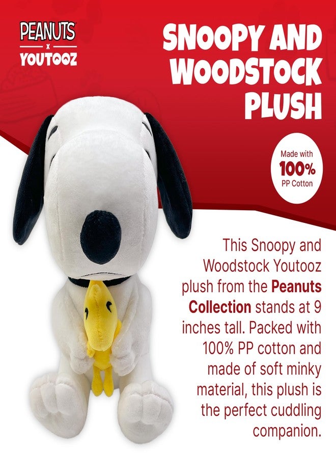 Youtooz Snoopy and Woodstock Plushie, 9-Inch – Peanuts Collectible Stuffed Plush, Soft 100% PP Cotton - Image 2