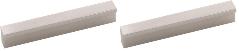 Hickory Hardware 1 Pack Solid Core Kitchen Cabinet Pulls Luxury Cabinet Handles Hardware for Doors Dresser Drawers 3 Inch Hole Center Toasted Nickel Streamline Collection