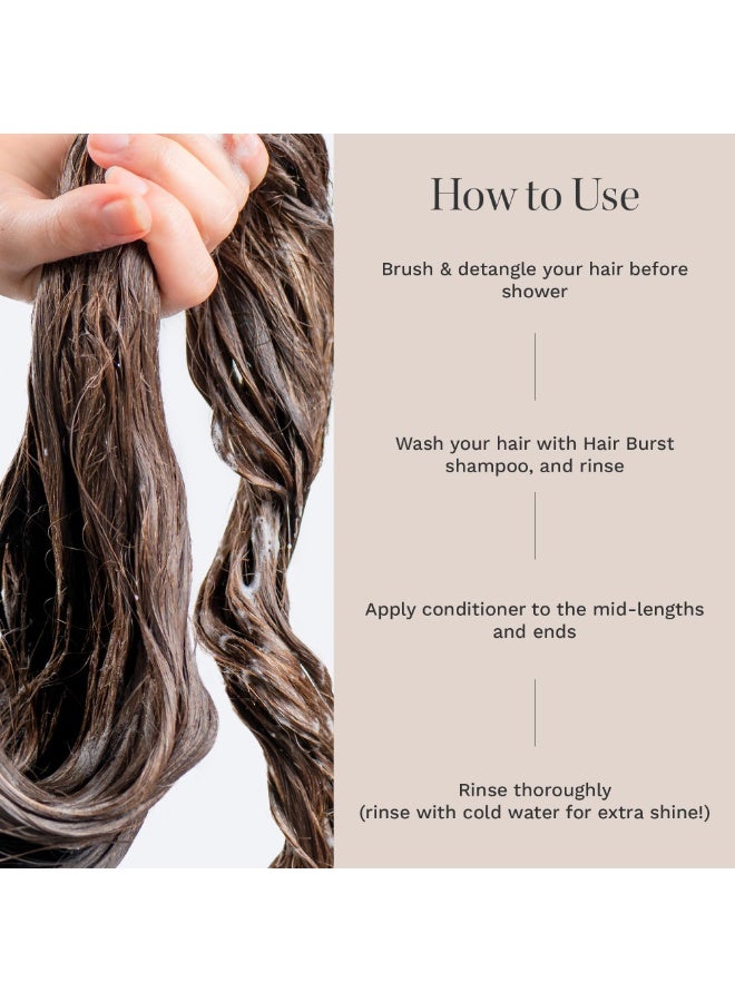 هيربرست بلسم لنمو الشعر للنساء - يقلل من تساقط الشعر - يقوي نمو الشعر الموجود - خالٍ من كبريتات لوريل الصوديوم والبارابين - برائحة جوز الهند والأفوكادو - عبوات جديدة أكبر حجماً 350 مل - Image 5