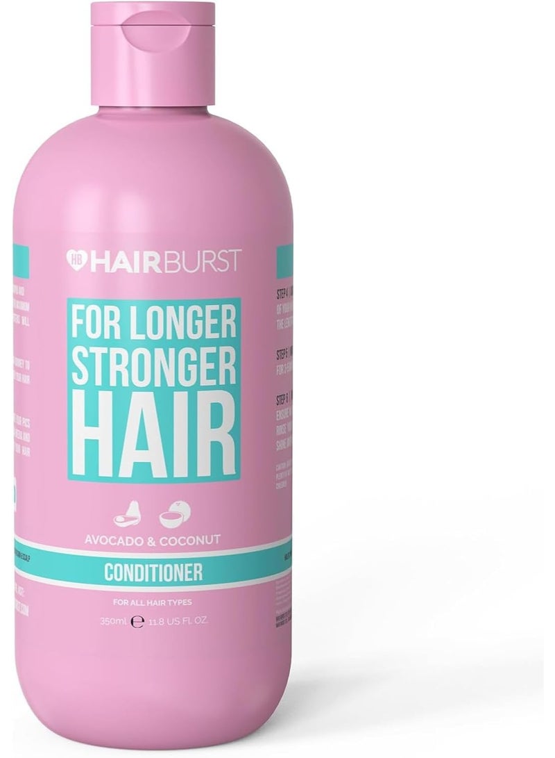 هيربرست بلسم لنمو الشعر للنساء - يقلل من تساقط الشعر - يقوي نمو الشعر الموجود - خالٍ من كبريتات لوريل الصوديوم والبارابين - برائحة جوز الهند والأفوكادو - عبوات جديدة أكبر حجماً 350 مل - Image 1