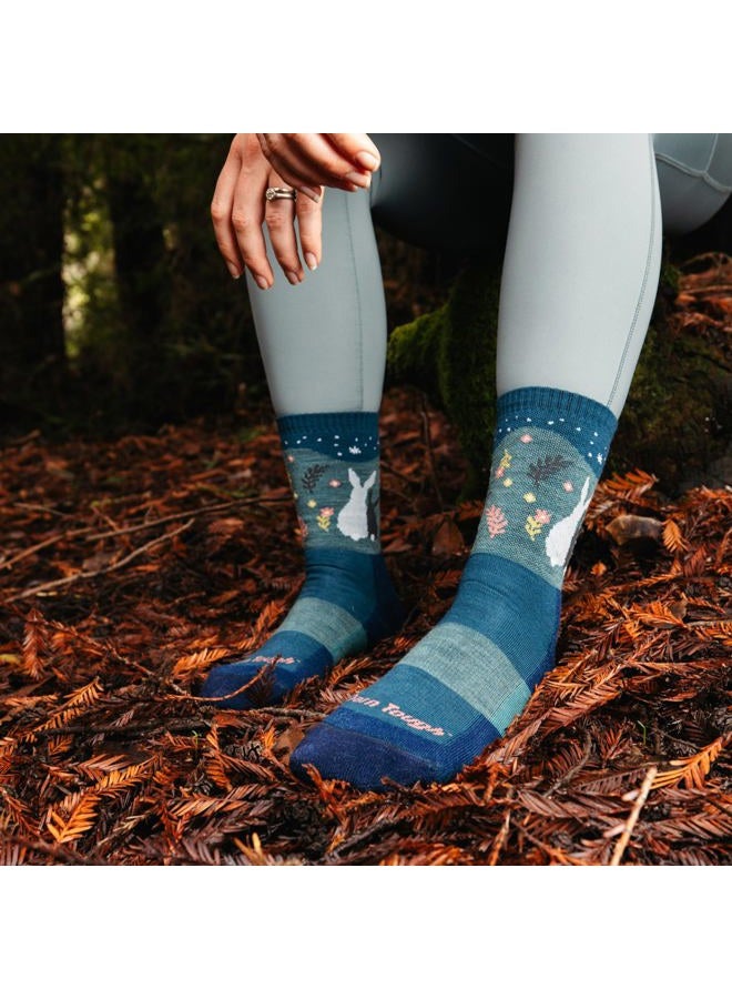 Darn Tough Tough Hiking Socks for Women - Merino Wool Women's Socks, Breathable and Lightweight Crew Socks for Women, Moisture Wicking Socks for Summer Hiking, Comfort Hiking Gear for Women -Medium, ECLIPSE - Image 2