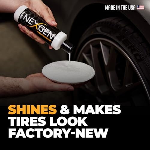 Nexgen Tire Dressing (16oz) - Long-Lasting Tire Shine & UV Protection - Repels Dust & Debris - On-The-Go Car Detailing - Car Cleaning Supplies - for Tires, Dashboards, & Trim - Image 2