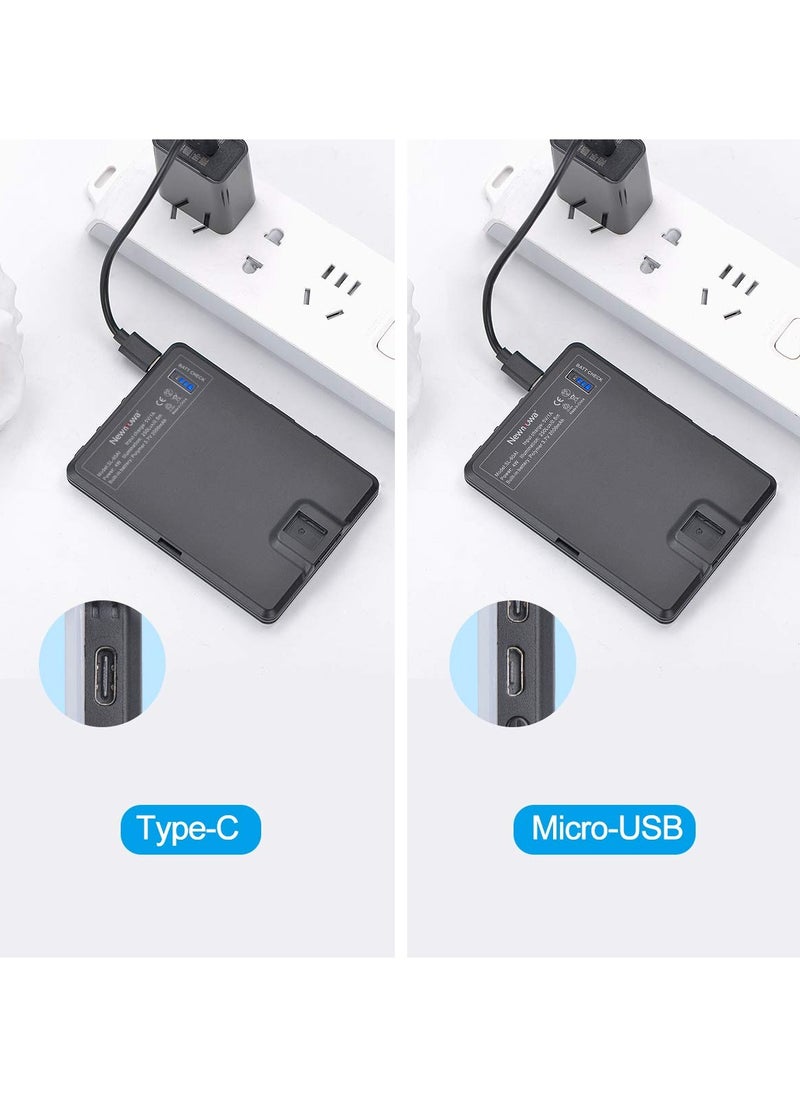 Digipace - Fill Light 60 LED High Power Rechargeable Fill Video Light with Front Back Clip Adjusted 3 Light Modes for Phone iPhone Android iPad Laptop For Makeup Selfie Vlog Video Conference - Image 1