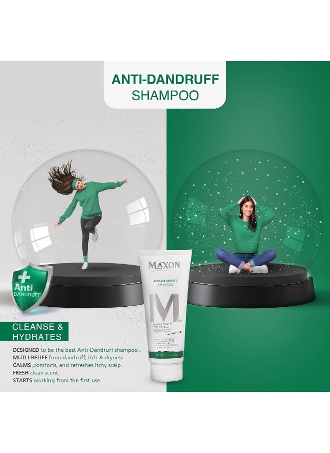 MAX-ON MAX-ON Anti-Dandruff Treatment Shampoo, Effective Dandruff Treatment, Works from the first wash, Dandruff Relief Shampoo to relieve Itchy Scalp, 200ml  - Image 3