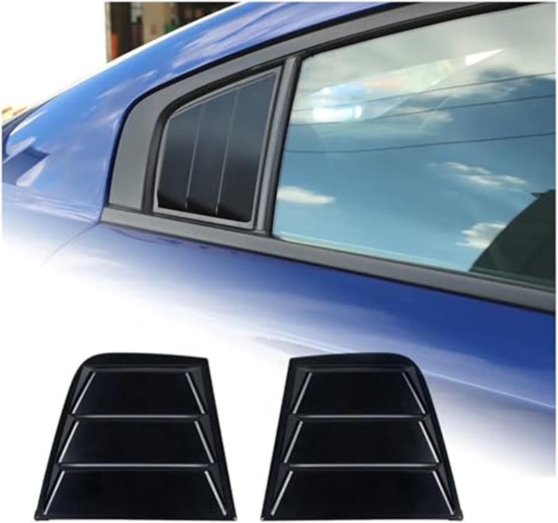 QASULER Car Rear Louver Window Cover Trim for Dodge Charger - Image 2